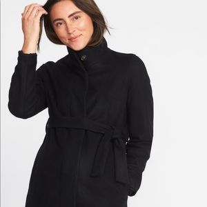 EUC Old Navy Maternity Small Funnel Neck Coat